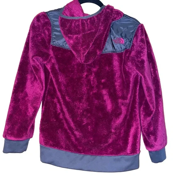 Girls north face Oso fleece hoody jacket youth L 14/16 Large